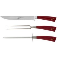 photo coltello elegance rosso - set arrosto 3 pezzi 1
